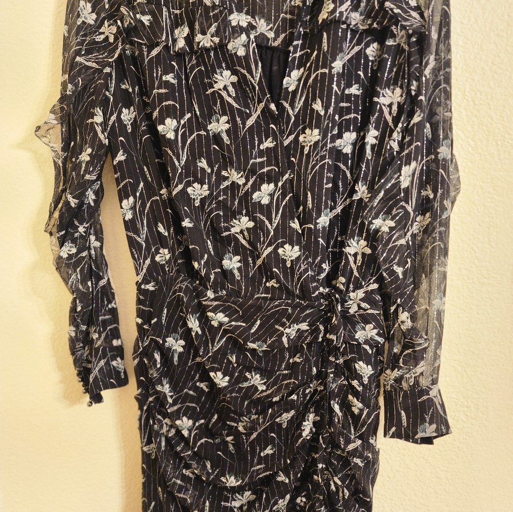 Veronica Beard Fitzgerald Floral Silk Mini Dress